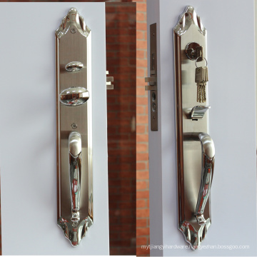 China manufacture rustproof stainless steel entrance door handleset for villa or hotel